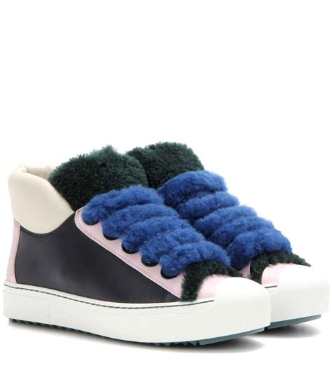 fendi sneakers women 2006|fendi shearling trimmed sneakers.